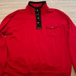 Men's Red Pullover Sweater